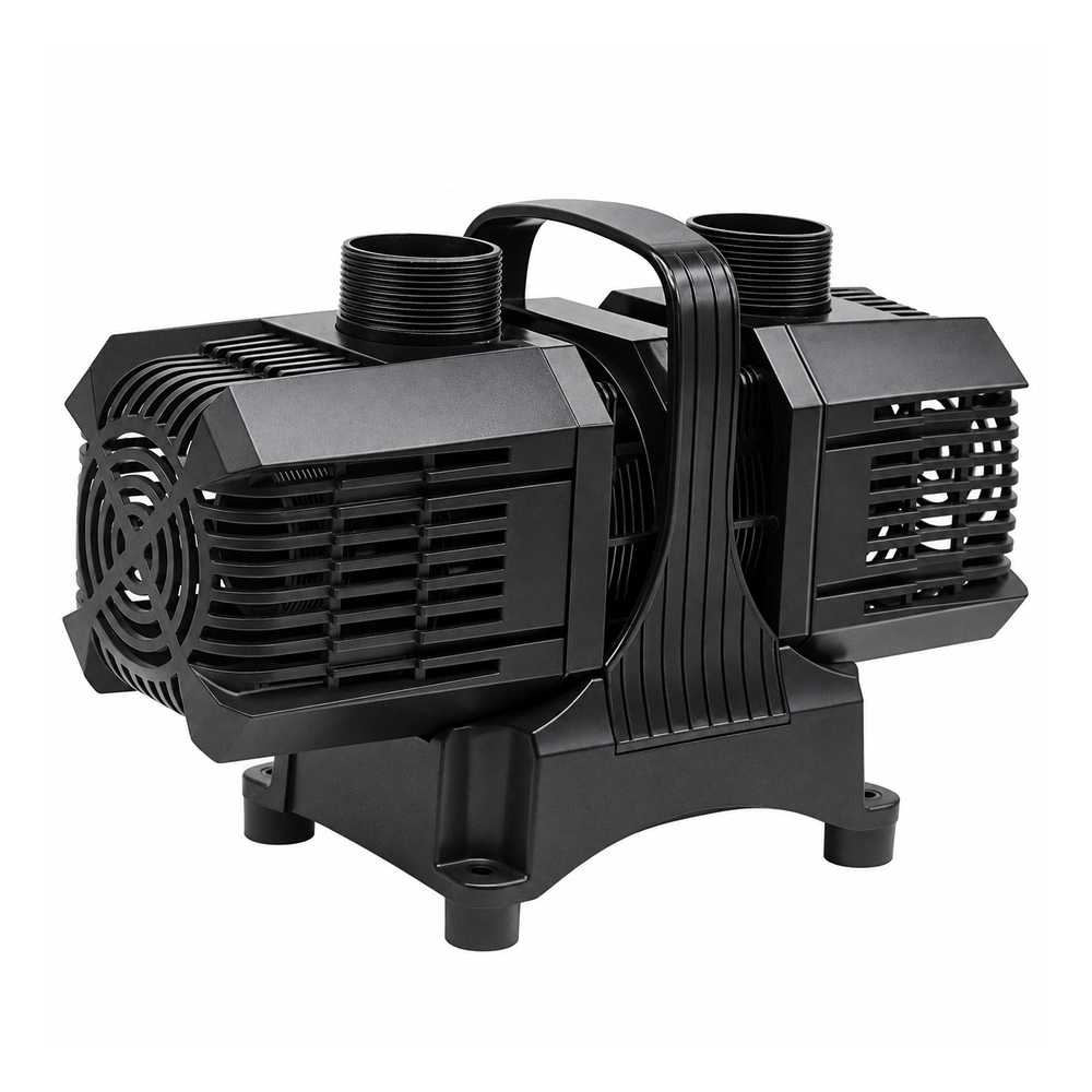 KOOI 63 Dual-Head Series water pump with two top threaded connections, intake covers at both ends and a central carrying handle.