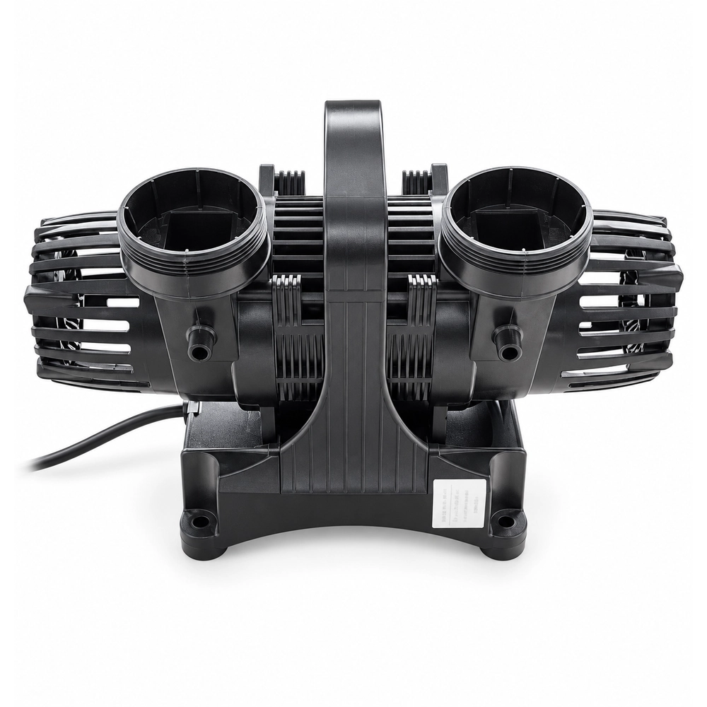 KOOI 75 Dual-Head Series water pump with two top threaded outlets, a central carrying handle and intake covers at both ends.