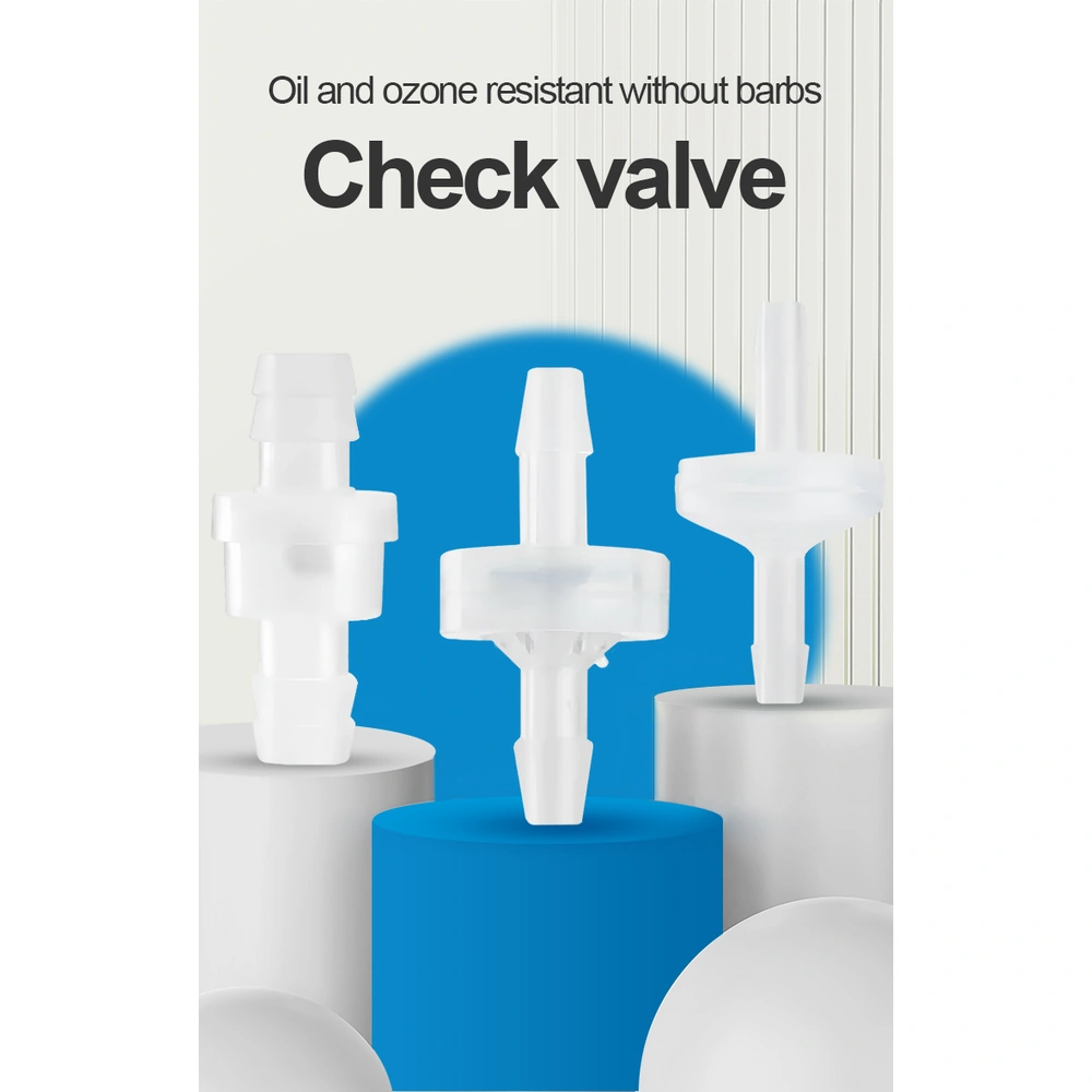 Corrosion-resistant inline check valves in three body and connector designs.